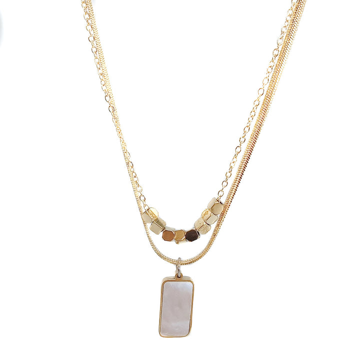 Simple Bafang Lai Cai Necklace Mother Of Pearl – Jewelry Gift Ideas — 1