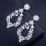 Fashion Exaggerated Wreath Zircon Earrings – Stylish Gifts — 3