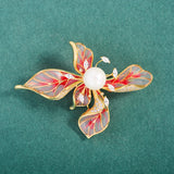 Five-petal Flower Vintage Corsage Pin Brooch – Jewelry Gift Ideas — 10
