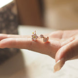 Flower Niche Peach Blossom Retro Enamel Craft Ring – Creative Gifts — 1