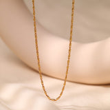 18K Real Gold Fashion Commuter Clavicle Necklace – Jewelry Gift Ideas — 2