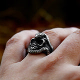 Domineering Python Skull Titanium Steel Ring – Practical Gifts — 1