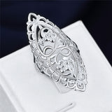 Jewelry Silver Fashion Vintage Cutout Ring – Stylish Gifts — 2