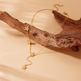 Gold-plated Stainless Steel Flower Tassel – Jewelry Gift Ideas — 3