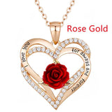 Women's Fashion Love Rose Necklace – Jewelry Gift Ideas — 3