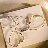 Simple Cold Style Love Heart Earrings – Stylish Gifts — 4
