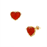Anti Allergy Small Red Heart Earrings – Thoughtful Gifts — 4