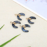 Stone Crescent Shaped Pendant Necklace – Jewelry Gift Ideas — 3