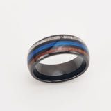 Polished Electric Black Inlaid Deerhorn Ring – Useful Gifts — 10