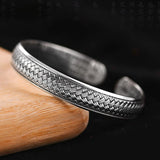 Silver Plated Heart Sutra Bracelet Male – Jewelry Gift Ideas — 2