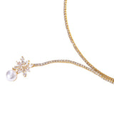 Vintage Pearl Zircon Fashion Necklace – Jewelry Gift Ideas — 8