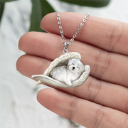 Acrylic Plane Lazy Dog Hanging Necklace – Jewelry Gift Ideas — 1