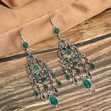 Misty Rain Daisy Long Chinese Style Diamond Earrings – Stylish Gifts — 1