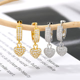 Diamond Heart Jewelry Women's Stud Earrings – Jewelry Gift Ideas — 3