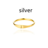 Stainless Steel Gold 26 Alphabet Ring – Stylish Gifts — 19