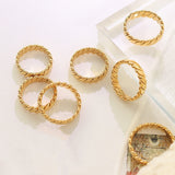 Women's Geometric Shape Elemental Rotating Ring – Gifts for Her — 3