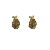 Metal Three-dimensional Leaf-shapepd Stud Earrings – Gifts for Her — 5