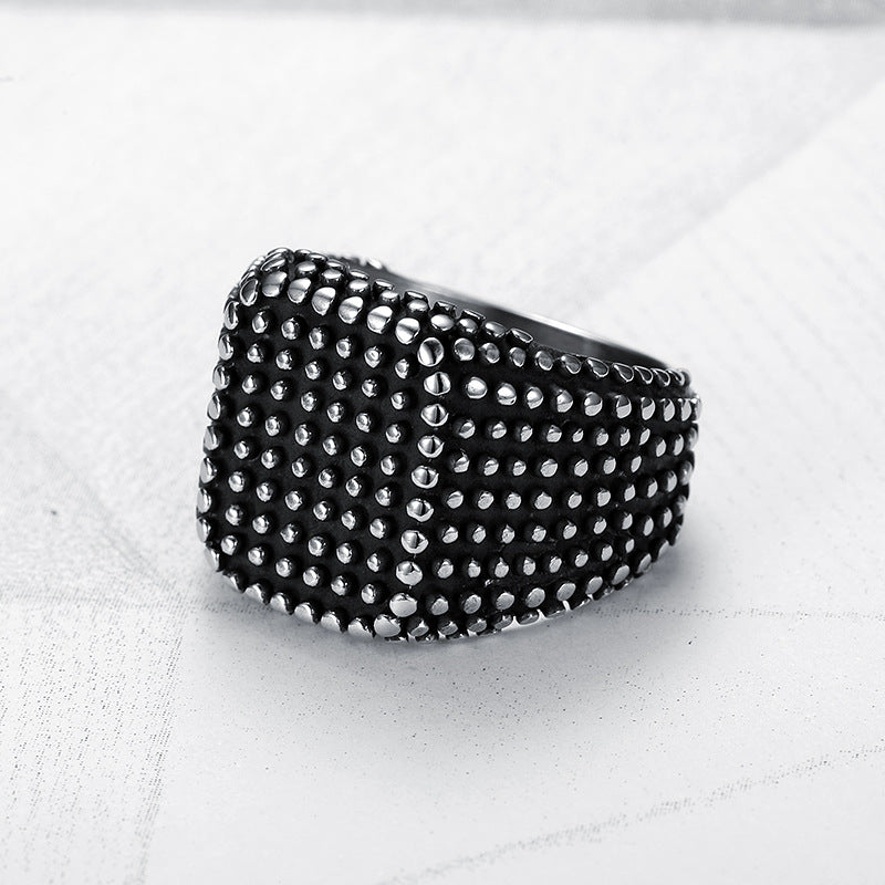 Men's Fashion Personality Retro Black Square Hemp Dot – Stylish Gifts — 1