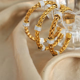 Diamond Ring Pendant Woven Hollowed Open-ended – Jewelry Gift Ideas — 3