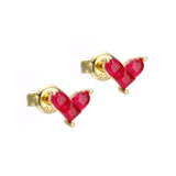 Women's Sterling Silver Gold Plated Red Corundum – Gifts for Her — 3