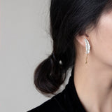 Feather S925 Sterling Silver Earrings – Holiday Gift Ideas — 5