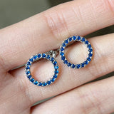 Earrings Temperament Hollowed Out Circle Zircon Full – Everyday Gifts — 9