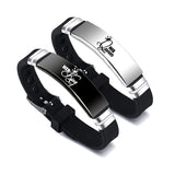 Black Silver Her King His Queen Couple Bracelets – Gifts for Couples — 5
