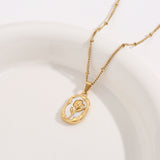 Titanium Steel Flower Pendant Retro Affordable – Jewelry Gift Ideas — 3