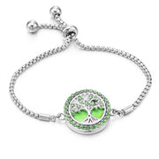 Color Rhinester Tree Of Life Bracelet Stainless – Jewelry Gift Ideas — 9
