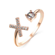Design Adjustable 26 Initial Letter Ring Fashion – Stylish Gifts — 20
