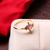 Temperament Natural Amethyst Ring Girl – Gifts for Kids — 4
