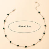 Simple Green Rhinestone Women's Short Single – Jewelry Gift Ideas — 6