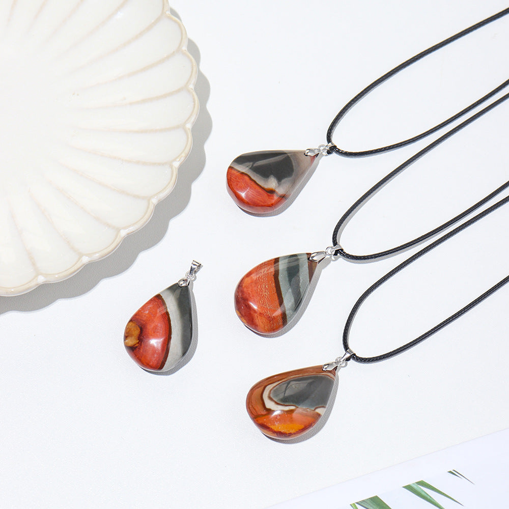 Natural Crystal Ore Sample Marine Agate Pendant – Jewelry Gift Ideas — 1