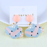 Cartoon Rainbow Contrast Color Acrylic Stud Earrings – Stylish Gifts — 9