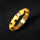 Simple Gold Plated Oil Drip Ring – Small Gift Ideas — 5