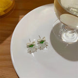 Bowknot Earrings Female Silver Needle Bell Orchid – Gifts for Her — 4