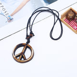 Vintage Hand-woven Resin Peace Men's Necklace – Jewelry Gift Ideas — 1