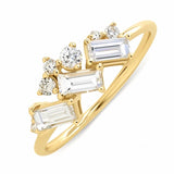 Women's Diamond Diamond Crystal Ring – Gifts for Her — 7