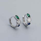 Whole Body Silver Emerald Eardrops Earrings Fashion – Stylish Gifts — 15