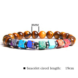 Natural Stone Bead Bracelet Men's Square Emperor – Jewelry Gift Ideas — 12