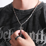 Mens Fashion Cross Pendant Necklace With Diamonds – Jewelry Gift Ideas — 4