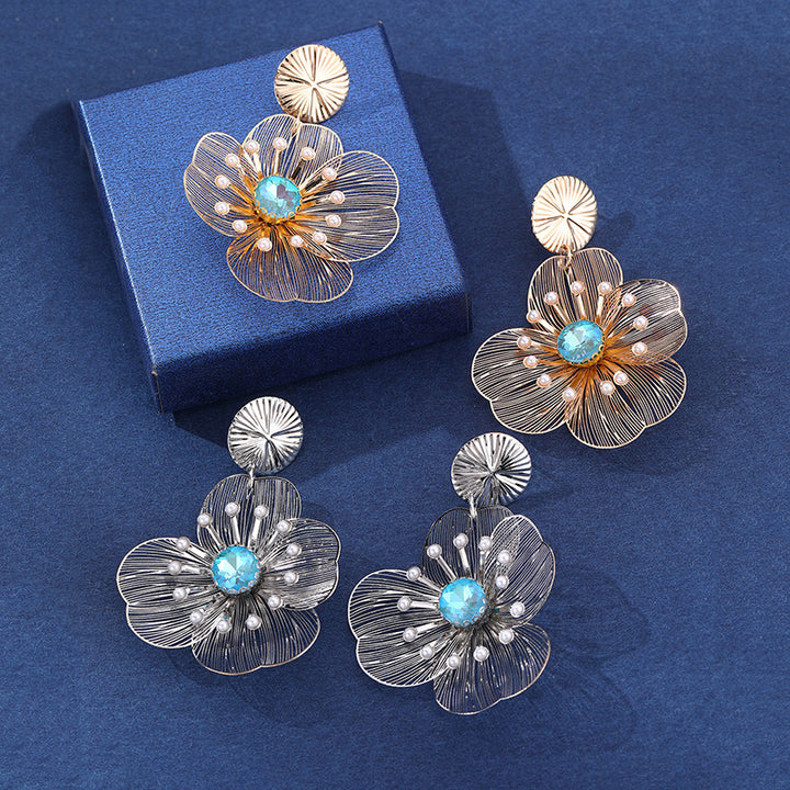 Hollow Flower Tassel Earrings Fashion – Stylish Gifts — 1