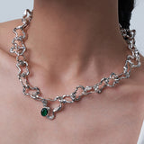 Cool Wind Graphite Green Vintage Necklace Women – Jewelry Gift Ideas — 6