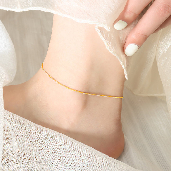 Exquisite Non-fading Plated 18K Gold Anklet – Surprise Gifts — 1