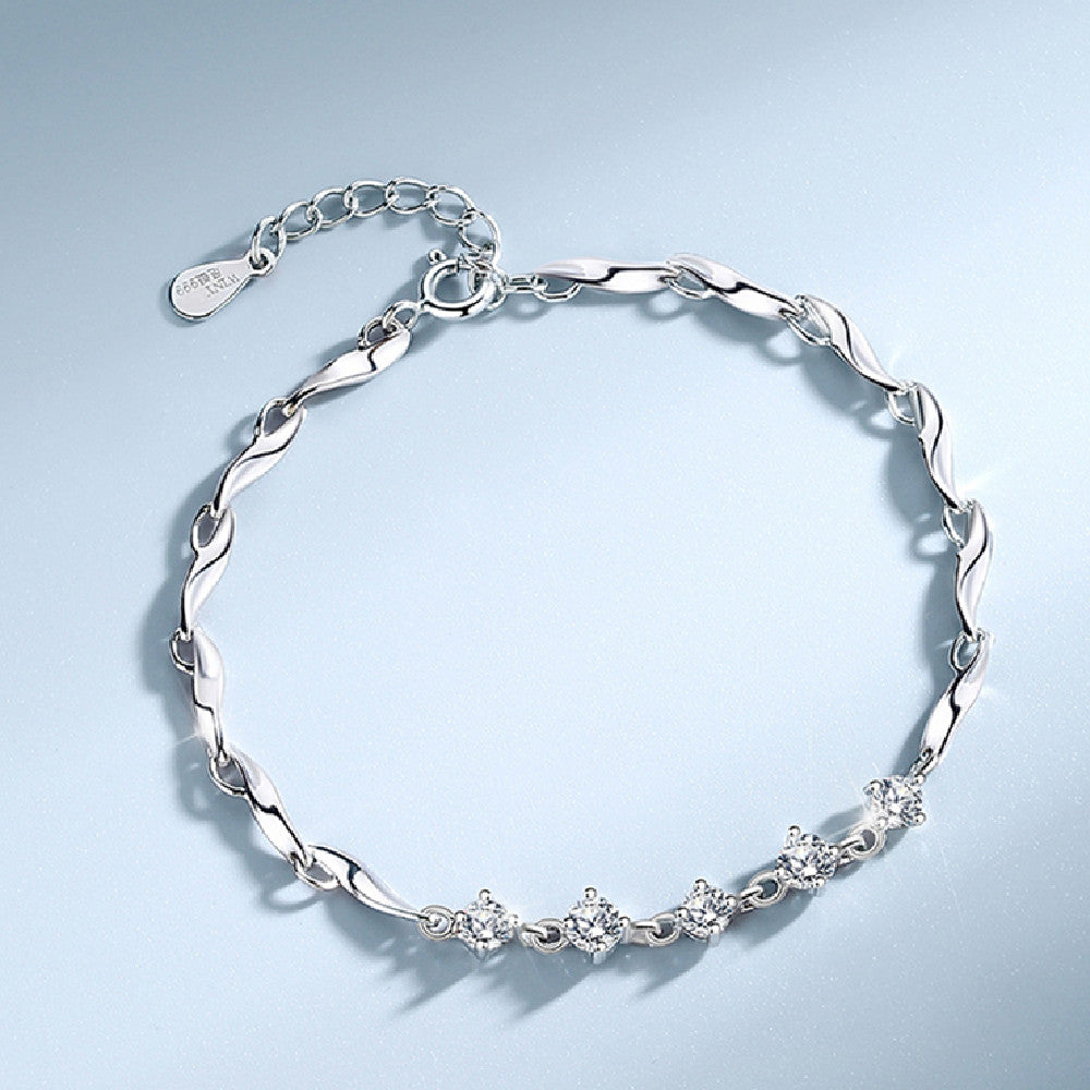 999 Sterling Silver Bracelet For Women's Light – Jewelry Gift Ideas — 1