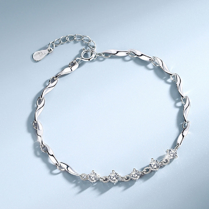 999 Sterling Silver Bracelet For Women's Light – Jewelry Gift Ideas — 1