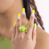Big Acrylic Colorful Flower Women Ring Aesthetic – Jewelry Gift Ideas — 2