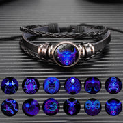 12 Zodiac Constellation Bracelet Luminous Braided – Jewelry Gift Ideas — 1