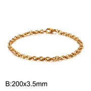 Fashion European And American O-shaped Stainless Steel – Stylish Gifts — 14