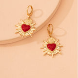 Simple Love Enamel Earrings Ornament – Gifts for Couples — 1